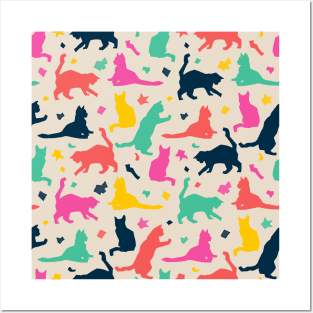 Colorful Matisse Cats Posters and Art